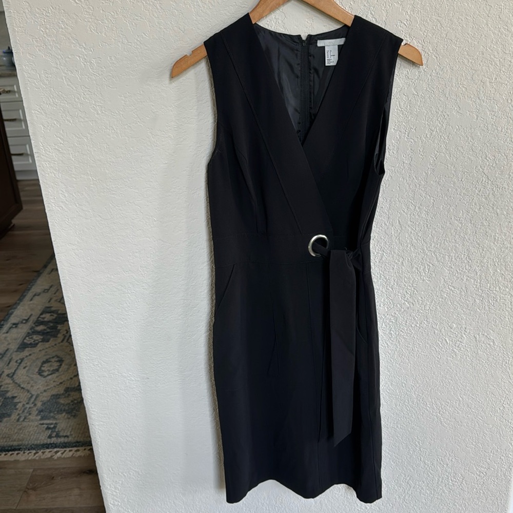 Beautiful Black Faux Wrap Dress